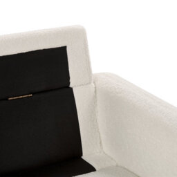 Beliani Sofa 3 Seater Tuve Boucle White - thumbnail 9