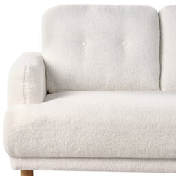 Beliani Sofa 3 Seater Tuve Boucle White - thumbnail 7