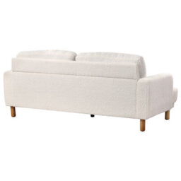 Beliani Sofa 3 Seater Tuve Boucle White - thumbnail 6