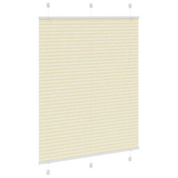 Berkfield Pleated Blind Cream 110X150 Cm Fabric Width 109.4 Cm Polyester - thumbnail 3