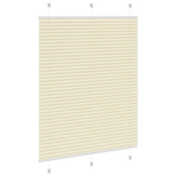 Berkfield Pleated Blind Cream 110X150 Cm Fabric Width 109.4 Cm Polyester - thumbnail 4