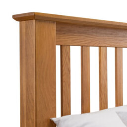 Julian Bowen Amsterdam 135Cm Double Light Oak High Footend Solid Oak Bed - thumbnail 9