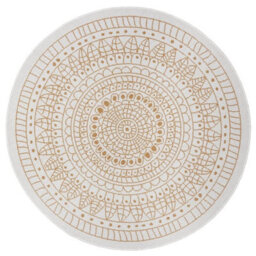 The Rugs Porto Reversible Indoor Outdoor Round Rug Flatweave Polypropylene Design In Yellow