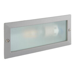 Luminosa Lighting Luminosa Eco 1 Light Outdoor Recessed Light Textured Grey, Frosted Glass Ip44, E27 - thumbnail 2
