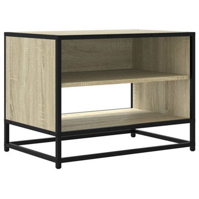 Berkfield Industrial Tv Cabinet Sonoma Oak 61X40X46 Cm Engineered Wood And Metal - image 1