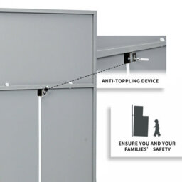 Costway 3-Drawer Chest Storage Cabinet Freestanding Dresser Organizer W/ 2 Cubbies & 3 Drawer - thumbnail 7