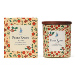 Peter Rabbit™ Winterberry Scented Candle 1 Wick Wood Lid 30Hr Burn Glass - thumbnail 2