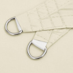 Berkfield Sunshade Sail Oxford Fabric Square 2X2 M Cream - thumbnail 5