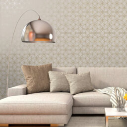 Holden Décor Geometric Beige Metallic Gold Circular Holden Diso Feature Wallpaper - thumbnail 2