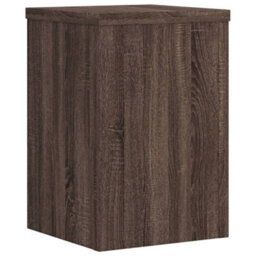 Walplus Plant Stands 2 Pcs Brown Oak 20X20X30 Cm Engineered Wood - thumbnail 4