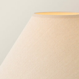 Valuelights Bobbin Natural Trim Linen Shade Walnut Bobble Floor Lamp - thumbnail 4