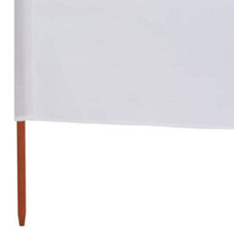 Berkfield 9-Panel Wind Screen Fabric 1200X120 Cm Sand White - thumbnail 5