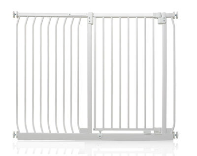 Safetots Extra Tall Elite Safety Gate, 134Cm - 143Cm, Matt White, Extra Tall 96.8Cm In Height, Pressure Fit Stair Gate - image 1