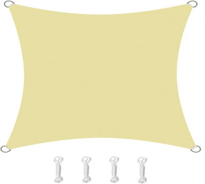 Beige 2X2M Shade Sail Waterproof Uv Resistant - image 1