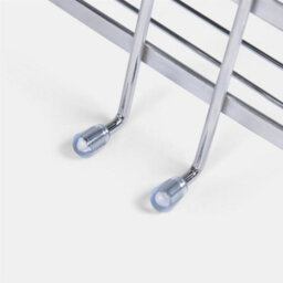 Ohs Suction Shower Caddy Organiser Bathroom Wall Shelf - Silver - thumbnail 5