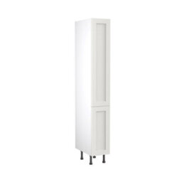 Kitchen Kit Larder Tall Unit With Pull Out Storage 300mm W/ Shaker Cabinet Door - Ultra Matt White - thumbnail 1