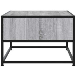Walplus Coffee Table Grey Sonoma 100X50X35 Cm Engineered Wood And Metal - thumbnail 6