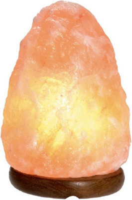 Globrite Usb Himalayan Salt Lamp - Large Yellow - Natural Crystal Rock Lamp With Led Light For Home Office Relaxation Décor