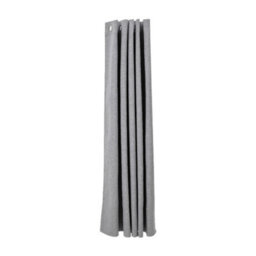 Living And Home Light Gray 2-Piece Blackout Double-Sided Linen/linen Faux Linen Curtains, 117Cm X 137Cm - thumbnail 2