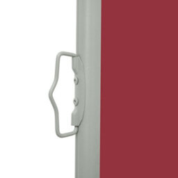 Berkfield Patio Retractable Side Awning 100X300 Cm Red - thumbnail 4