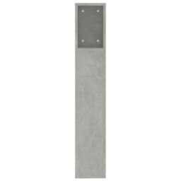 Berkfield Headboard Cabinet Concrete Grey 200X18.5X104.5 Cm - thumbnail 4