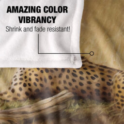 Wild Wings African Cats 2 Silky Supersoft Blanket Sand (One Size) - thumbnail 4