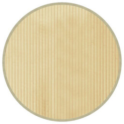 Walplus Rug Round Light Natural60 Cm Bamboo - thumbnail 2