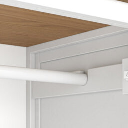 Farro Xl White Double Wardrobe With Drawer - By Roseland Furniture - thumbnail 5