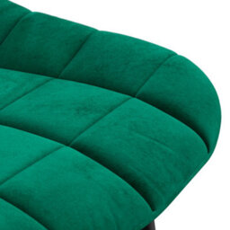 More4Homes Set Of 4 Nova Modern Velvet Dining Chair Padded Seat Metal Legs Kitchen (Green) - thumbnail 6