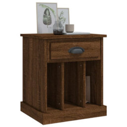 Berkfield Bedside Cabinets 2 Pcs Brown Oak 43X36X50 Cm - thumbnail 4