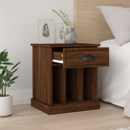 Berkfield Bedside Cabinets 2 Pcs Brown Oak 43X36X50 Cm - thumbnail 3