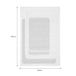 Sweeek - Indoor Rug With Beige And Cream Graphic Pattern 170X120 Cm - Akai - thumbnail 5