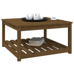 Berkfield Garden Table Honey Brown 82.5X82.5X45 Cm Solid Wood Pine - thumbnail 4