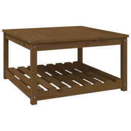 Berkfield Garden Table Honey Brown 82.5X82.5X45 Cm Solid Wood Pine - thumbnail 2