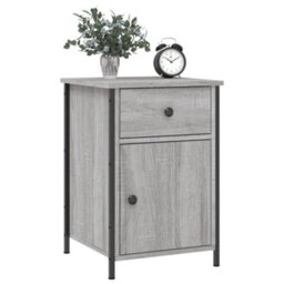 Berkfield Bedside Cabinet Grey Sonoma 40X42X60 Cm Engineered Wood - thumbnail 3