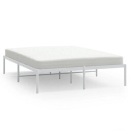Vidaxl Metal Bed Frame Without Mattress White 160X200Cm - thumbnail 2