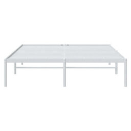 Vidaxl Metal Bed Frame Without Mattress White 160X200Cm - thumbnail 5