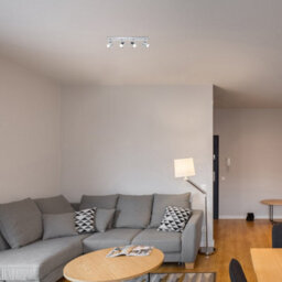 Valuelights Rosie Modern 4 Way Straight Bar Ceiling Spotlight Fitting Polished Chrome Finish - thumbnail 5
