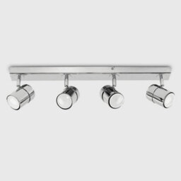 Valuelights Rosie Modern 4 Way Straight Bar Ceiling Spotlight Fitting Polished Chrome Finish - thumbnail 4