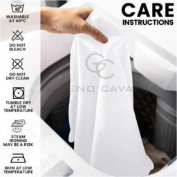 Gc Gaveno Cavailia Plain Double Bed Flannelette Sheet Set White Thermal Soft Sheets Full Set -Fitted Sheet +Flat Sheet +Pillowcase - thumbnail 4