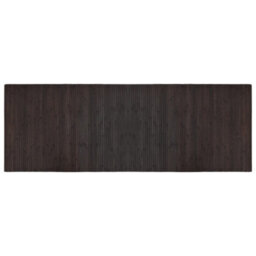 Berkfield Modern Rug Rectangular Dark Brown 70X200 Cm Bamboo