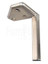 L&F 4X Metal Furniture Settee Legs Cabinet Sofa Feet 150mm High Chair Beds Brushed Chrome - thumbnail 7