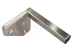 L&F 4X Metal Furniture Settee Legs Cabinet Sofa Feet 150mm High Chair Beds Brushed Chrome - thumbnail 4