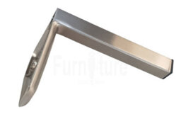 L&F 4X Metal Furniture Settee Legs Cabinet Sofa Feet 150mm High Chair Beds Brushed Chrome - thumbnail 3