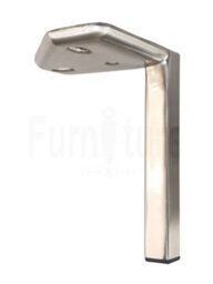 L&F 4X Metal Furniture Settee Legs Cabinet Sofa Feet 150mm High Chair Beds Brushed Chrome - thumbnail 8
