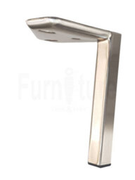 L&F 4X Metal Furniture Settee Legs Cabinet Sofa Feet 150mm High Chair Beds Brushed Chrome - thumbnail 9