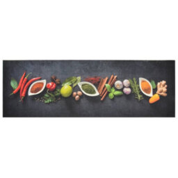 Berkfield Kitchen Rug Washable Spices 60X180 Cm Velvet - thumbnail 2