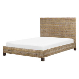 Beliani Bed Rattan Salbris 140 X 200 Cm (Eu Double) Natural - thumbnail 1
