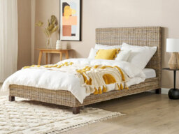 Beliani Bed Rattan Salbris 140 X 200 Cm (Eu Double) Natural - thumbnail 2