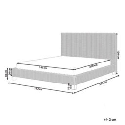 Beliani Bed Rattan Salbris 140 X 200 Cm (Eu Double) Natural - thumbnail 3